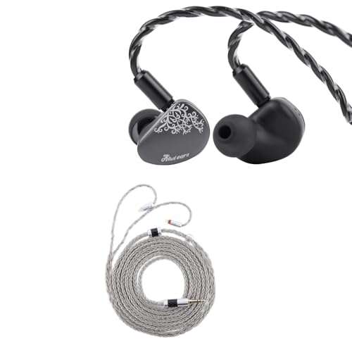 Écouteurs IEM Kiwi Ears Cadenza II Titanium 10mm Écouteurs Filaires avec Câble Tripowin Zonie 2m