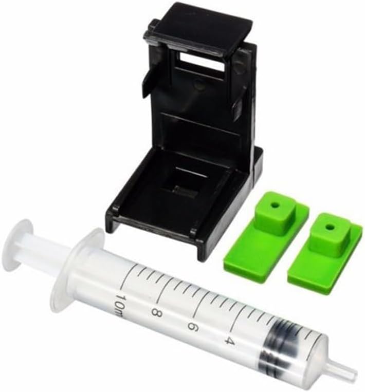 INKSPOT CMYK Refill Kit with Suction Tool Combo Pack of High Yield Inkjet Cartridge Ink Refill Compatible for HPP and Canon Cartridge Printers - 100ml Per Bottle (Tool KIT)