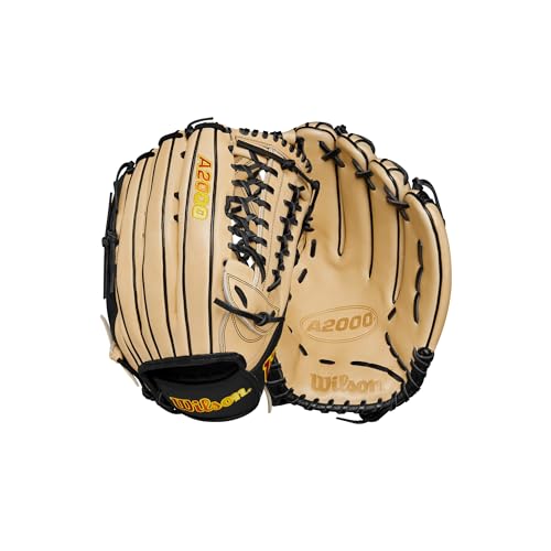 Wilson 2024 A2000 SP135SS 13.5” Slowpitch Softball Glove - Right Hand Throw, Blonde/Black