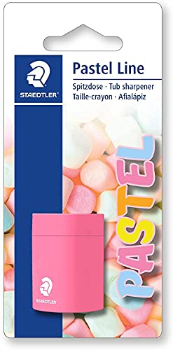 STAEDTLER Noris 51105PSBK - Afilalápices con depósito y cierre de seguridad, colores surtidos
