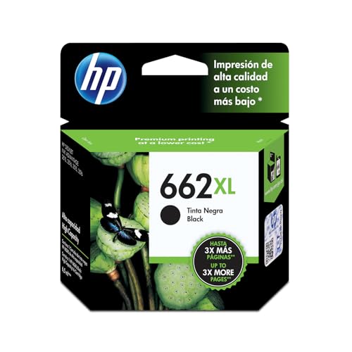 Cartucho de tinta HP 662XL negra Original (CZ105AL)