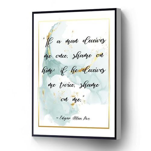 Edgar Allan Poe Poem Canvas Wall Art 12x16