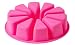 Big Round Flexible Silicone Mold for Handmade DIY Soap Cake with 10 Triangle Shaped Cavity