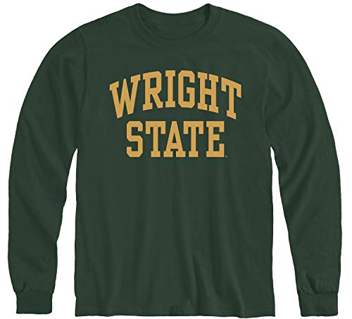 Barnesmith Wright State University T-Shirt, Classic, Hunter Green, Small