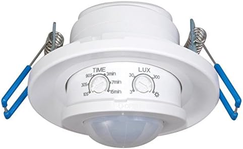Maclean MCE201B Infrared Motion Detector Pir Modern Range 12m Black IP65 (12m 180° IP65 Black)