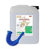 Bioetanol 99,9% Origen Vegetal | Combustible Limpio para Chimeneas de Bioetanol | Sin Humo ni Olor | Alta Pureza | Ecológico y Renovable | Apto para Quemadores y Estufas de Bioetanol (10 Litros)
