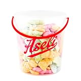 Aseli Ostermix | 1.100 GR Mäusespeck zum Naschen und Verstecken | Schaumzucker | süßer Schaum | Marshmallow Hasen + Eier | handgefertigt | glutenfrei | laktosefrei