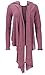 Guru-Shop Cárdigan convertible para mujer, gris, algodón, talla: 38, chaqueta, abrigos y...