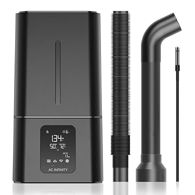 AC Infinity CLOUDFORGE T7, Plant Humidifier 15L with VPD Humidity Controls, 10-Level Precision Vaporizer, Extendable Hose, Targeting Pipe, and No-Leak Seal for Grow Tents