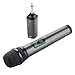 Kithouse K380D Wireless Microphone Karaoke Microphone Wireless Mic System With Rechargeable Bluetooth Receiver - Professional UHF Cordless Microphone For Karaoke Singing Church Speech(Elegant Gray)