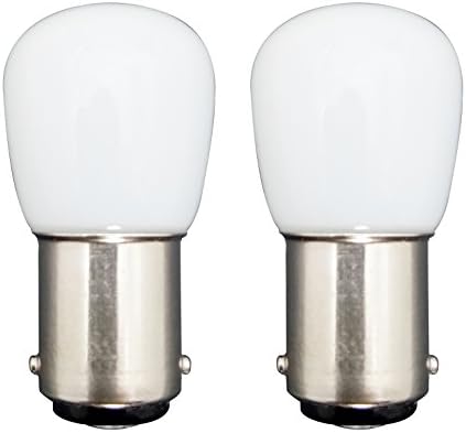 MZMing [2 Pack B15 Energy Saving LED Bulb 1.5W Replaces 15W Halogen Light Bulb Warm White 2700K-3000K AC220-240V 120lm 360° Beam-Non Dimmable Low Heat for Refrigerator Smoke Machine Sewing Machine