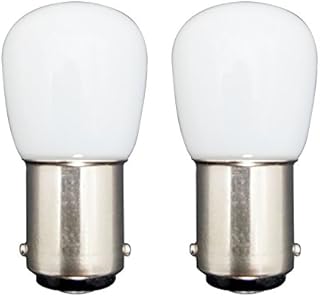 MZMing [2 Pack B15 Energy Saving LED Bulb 1.5W Replaces 15W Halogen Light Bulb Warm White 2700K-3000K AC220-240V 120lm 360° Beam-Non Dimmable Low Heat for Refrigerator Smoke Machine Sewing Machine