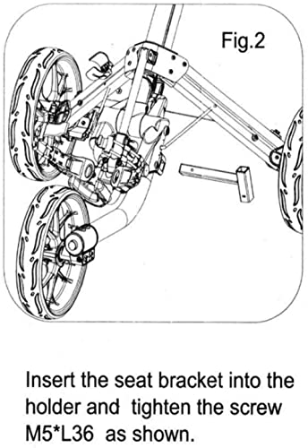 Caddytek Removable Seat Caddylite Ez - Seat Only, Black #TOP6