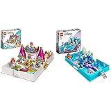 Con un libro que se abre con un castillo de juguete con 2 partes para construir, un pequeño carruaje, adhesivos para colocar donde quieras y 4 micropersonajes de princesas Disney