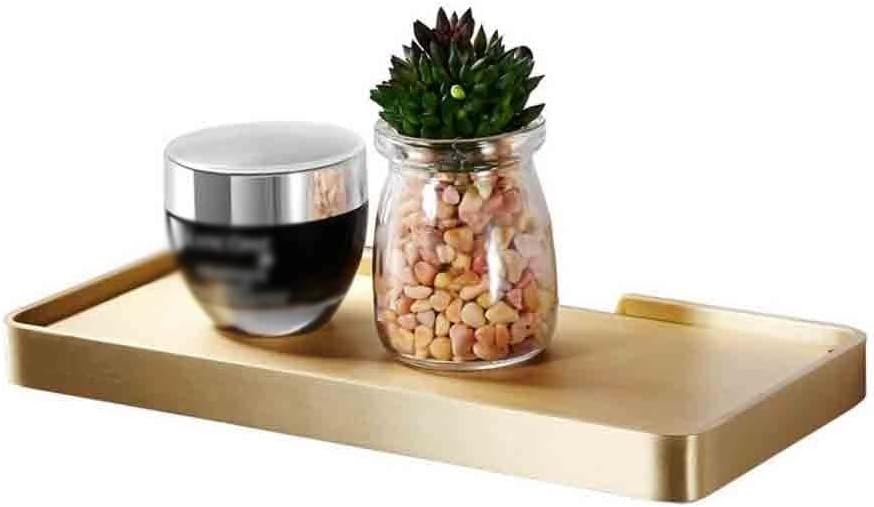 Tray Bathroom Brass Tray Single-layer Dresser Shelf Towel Storage Carton Dispenser Bathroom Hand Washing Table Top 0.78 × 4.72 × 9.84 Inch Organizer ( Color : Gold , Size : 0.78 x 4.72 x 9.84 In )
