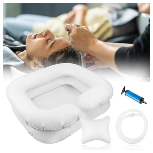 Lavatesta Gonfiabile Portatile da Casa, Lavabo Gonfiabile Per Capelli, Utile per Lavare i Capelli a Persone senza Mobilita, Lavandino gonfiabile Adatto a Persone in Post Chirurgia Incinte e Anziani