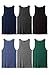 Andrew Scott Men's 6 Pack Cotton A-Shirt Tanks