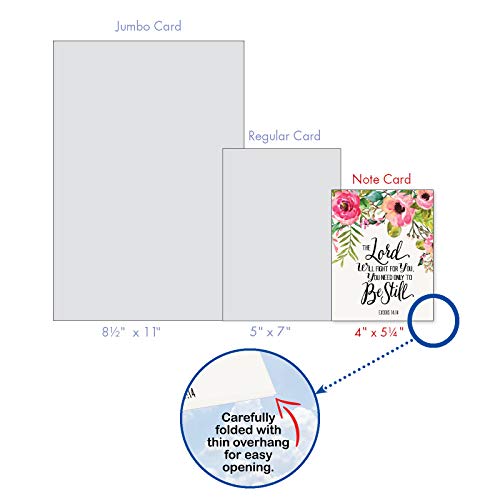 The Best Card Company - 10 Assorted Blank All Occasions Notecards Box Set 4 X 5.12 Inch W/Envelopes Bible Verse, Men, Women Variety Pack (10 Designs, 1 Each) - Holy Sentiments M2380Ocb #TOP6