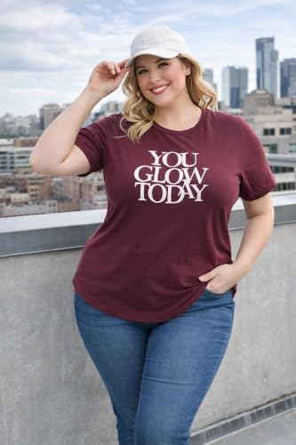 Image of In Love Women's Graphic Printed Cotton Plus Size Longline T-Shirt | Cotton fabric - soft longline T-shirt with easy plus-size fit