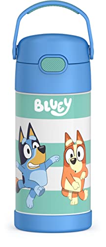 THERMOS-FUNTAINER-12-Ounce-Stainless-Steel-Vacuum-Insulated-Kids-Straw-Bottle-Bluey