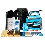 XCMAN Complete Ski Snowboard Tuning Set Waxing Combo with Waxing Iron, Ski Wax, Side Base Edge Tuner, Ptex Base Repair, Gummy Stone, Diamond Stones for Ski Snowboard EdgeTuning