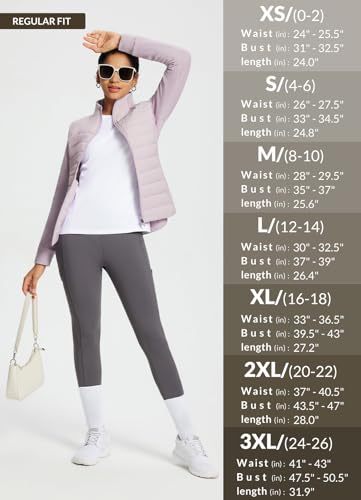 Baleaf Women'S Running Winter Jacket Water Resistant Windproof Lightweight Puffer Coat Fall Cold Weather Hiking Golf Casual With Zip Pockets Light Purple L thumb #6