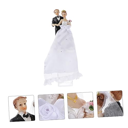 Toyvian 1 Unidade decoração de personagem de casamento decorações para cerimônia de casamento noiva