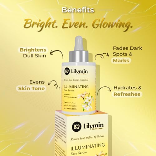 Image of Illuminating Face Serum with 5% Vitamin C - inchRadiance Repair inch 30ML, Treat your Pigmentation & Dark Spots, Fades Dark Spots, Acne Scars, Brightening, Lightweight, Hydrating, Glowing Skin Women