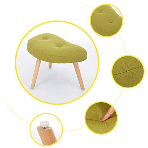 Taburete de tocador verde para el dormitorio y salon 4