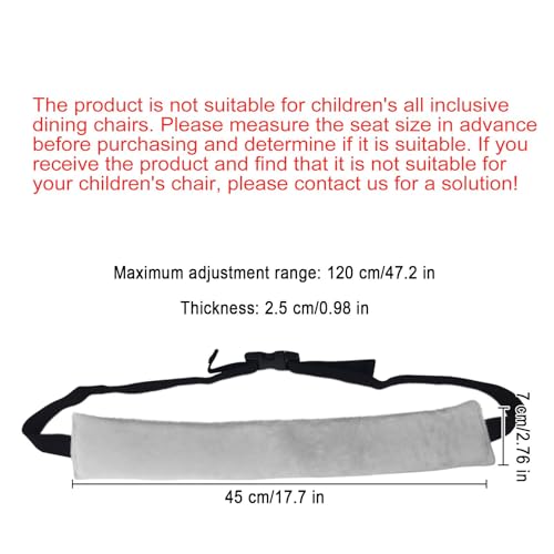 Image of twoworld High Chair Straps,Universal Baby Safety Strap,Highchair Harness | Chair Straps for Toddlers,Infant,Straps for High Chair(Grey and Black)