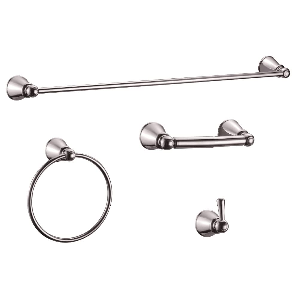 Accessoires de bain contre le désordre Motif maison 188698 en métal chrome poli