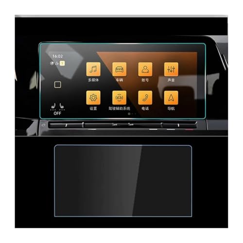 Verre trempé haute résistance pour écran LCD de navigation GPS VW Golf 8