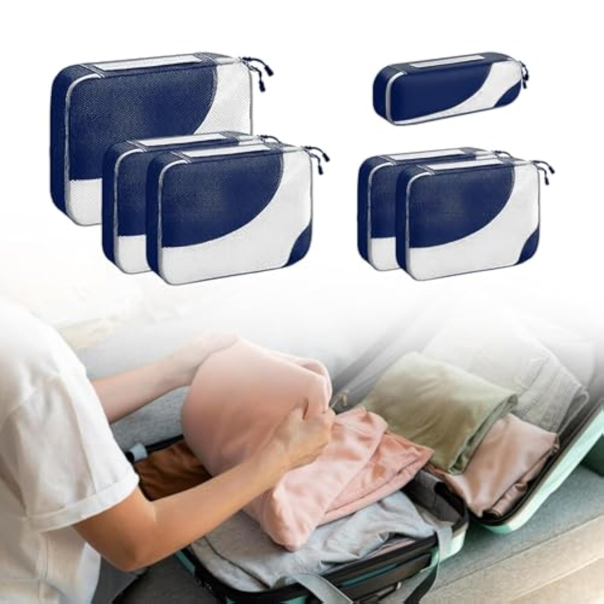6 Pieces Luggage Packing Bags Set, Storage Organizer