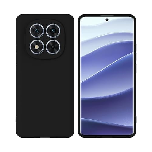 Image of FIRST MART Matte Silicone Back Cover for Redmi Note 15 Pro - Black