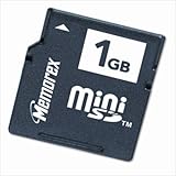  Memorex Mini Secure Digital TravelCard (1024 Mo Carte mémoire 1 GB Mini Secure Digital MiniSD ())