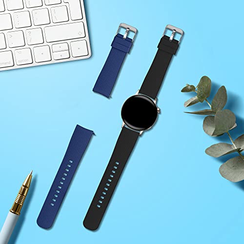 kwmobile 2x Straps for Huawei Watch GT 3 Pro 43mm / Watch GT3 42mm / GT2 42mm / MagicWatch 2 42mm Watch Strap - Image 2