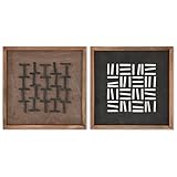CUADRO MADERA RECICLADA PINO 44X8X44 2 SURT.