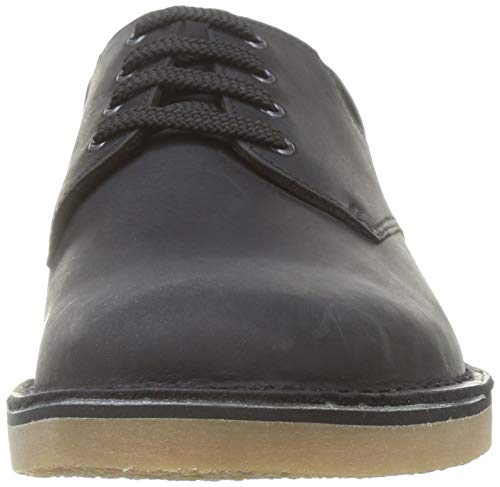 Clarks Bushacre 3 Lo, Scarpe con Lacci Uomo, Nero
