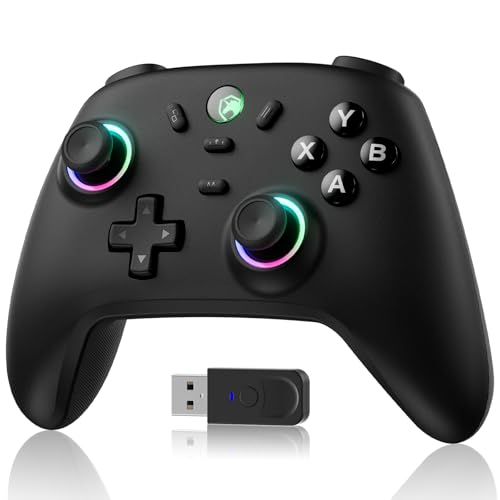 Amazon.co.jp: PC コントローラー 無線/有線接続 2.4Gレシバー付き