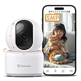 Galayou室内【500万画素・Wi-Fi6強化】ネットワークカメラ ペット留守番カメラ 24時間録画防犯/監視/赤ちゃん/子ども/家族/介護/見守りカメラ 2.4GWi-Fi接続 Wi-Fi6対応 360度 自動追跡 動体検知 人形検知 双方向音声 常時録画 自動追尾 暗視撮影 警報通知 スマホ対応 Alexa対応 アプリ対応 SDカード録画とクラウドストレージ両対応