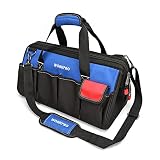WORKPRO Sac à Outil 45 cm, Sac Porte-outils Grande Capacité et Multi...