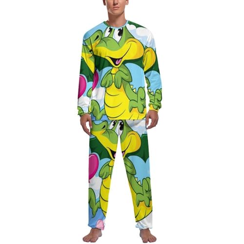Pyjama homme dinosaure idéal pour vos soirées cocooning et nuits fraîches