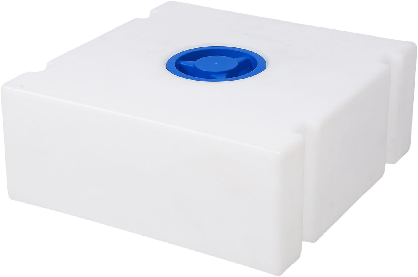 RV Water Tank, 12 Gallon LLDPE RV and Gray Water Holding Tank for Drinking and Potable, for Trailer Boat Yacht Outdoor Camping, 19.69 X 19.69 X 7.87in