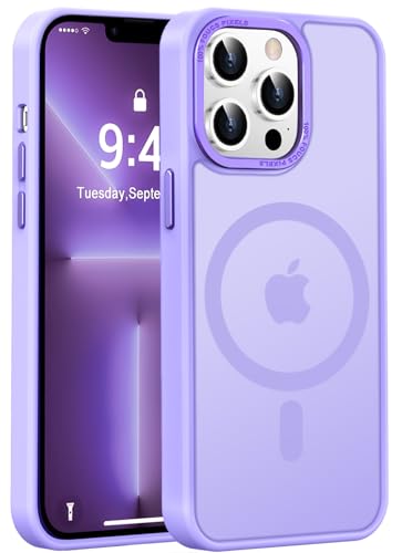 Newfuture for iPhone 13 Pro Max Case 6.7" Magnetic Protective, Lilac Purple
