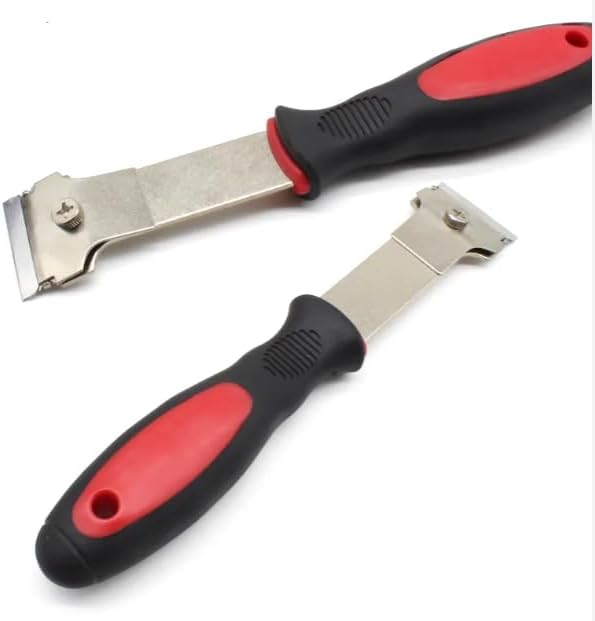 2pc Metal Plastic Single Double Edge Razor Blade Glue Scraper Tool Set for windshields