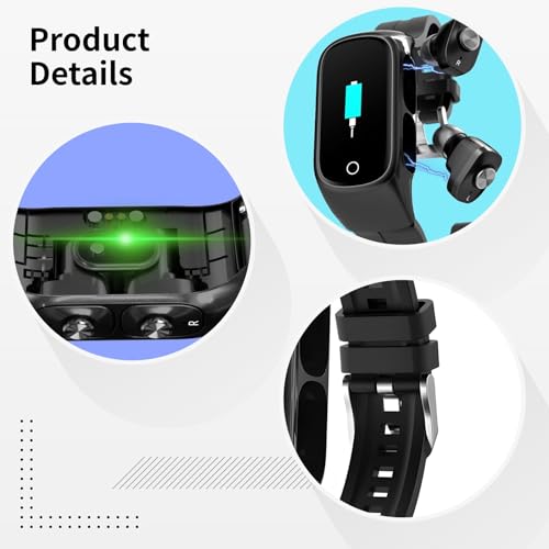 2 In 1 Fitness Watch With Earbuds Smartwatch With Heart Rate & Sleep Monitor, Magnetic Charger, Sports Modes, Silicone Strap 2 In 1 Fitness Watch With Earbuds Smartwatch With Heart Rate & Sleep Monitor, Magnetic Charger, Sports Modes, Silicone Strap