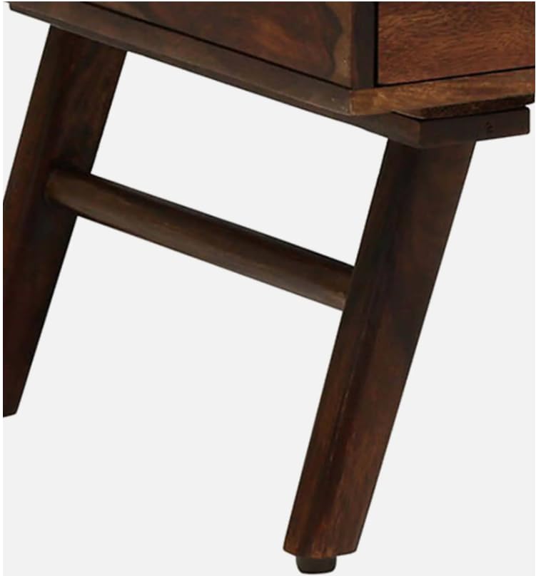 Image of Sheesham Wood Rectangular Center Coffee Table for Living Room | Centre Table with Drawer & Shelf Storage for Drawing Room, Office & Home | Teak Finish