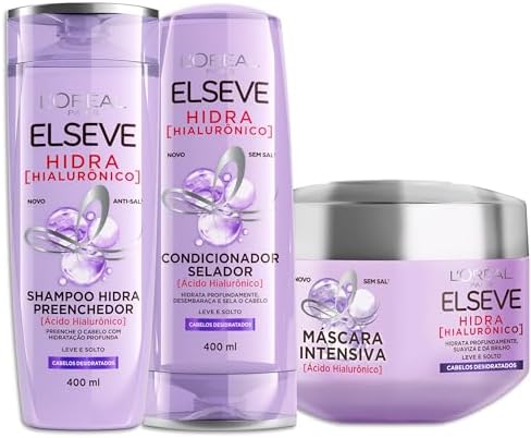 L'Oréal Paris Elseve Hidra Hialurônico Kit Shampoo 400ml + Condic...