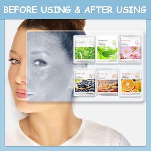 12PCS Sheet Face Mask,Face Masks Skincare Sheet,Sheet Masks Multipack,Skincare Face Masks,Pure Natural Plant Extracts, Moisturizing, Nourishing,Deep Cleansing Pores,for All Skin Types - Image 6