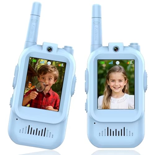 Walkie talkies infantiles recargables con vídeo para jugar sin gastar en pilas 1